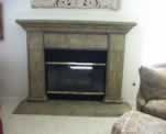 Fireplace Faux Finished in Stone